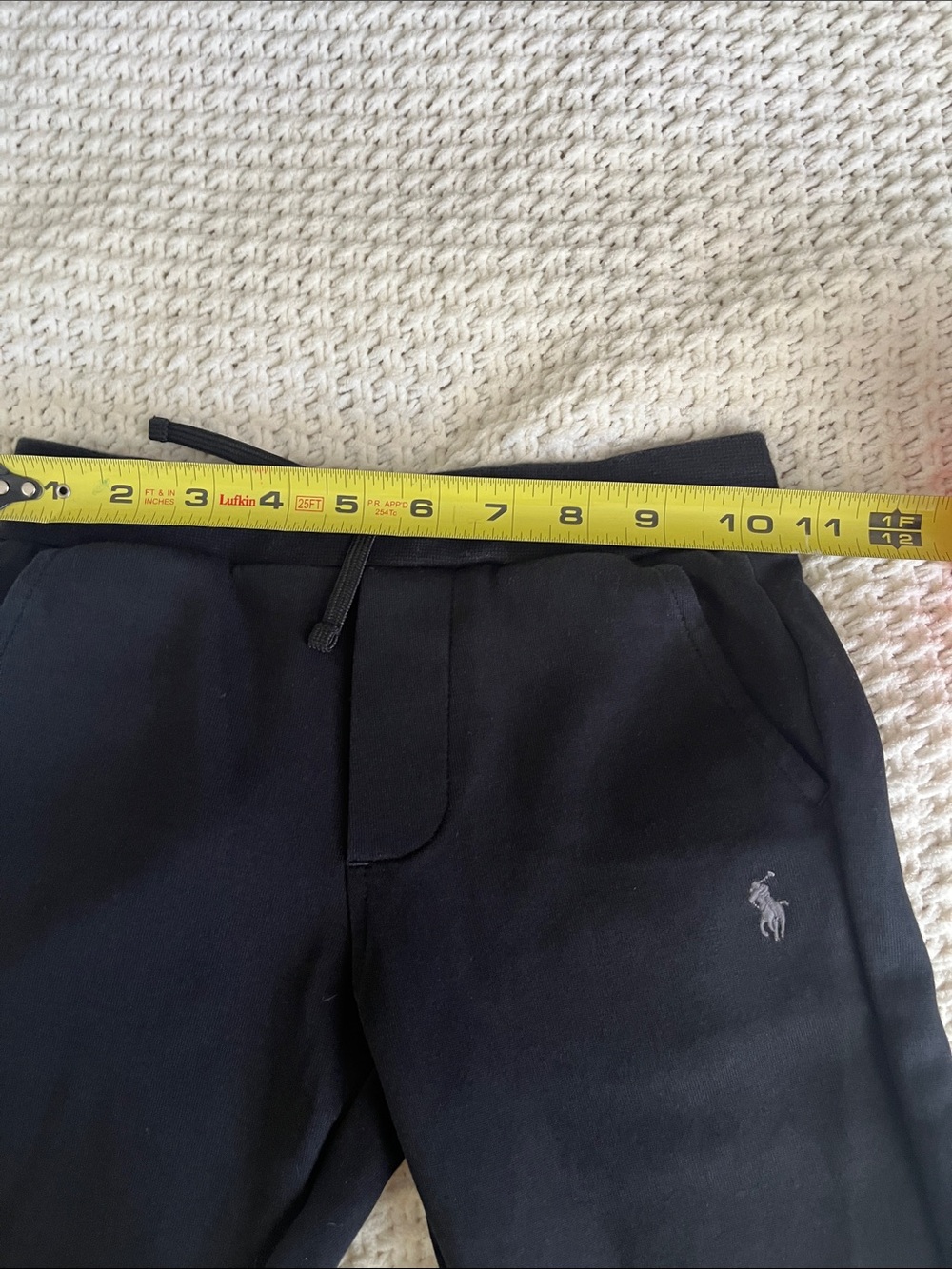 Polo by Ralph Lauren Black Drawstring Jogger Boys Sweatpants Sz 5 Pockets - Picture 9 of 13